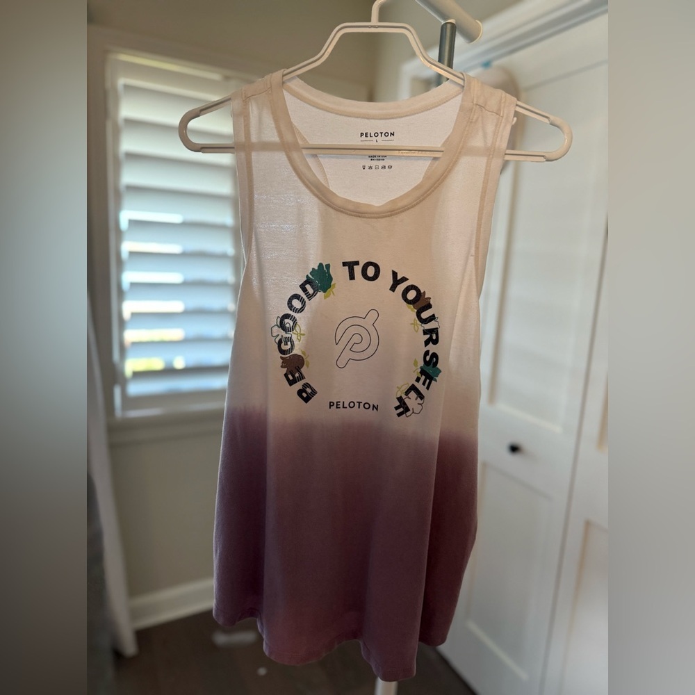 Peloton Women's Ombre Tank - ‘Be Good to Yourself’ Size Large